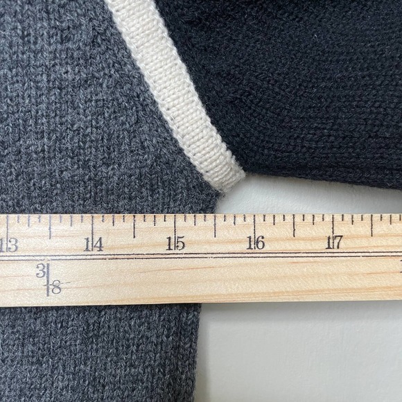 Helly Hanson Color Block Knit Sweater Half Zip Hoodie Embroidered Logo Black XS - Picture 9 of 10